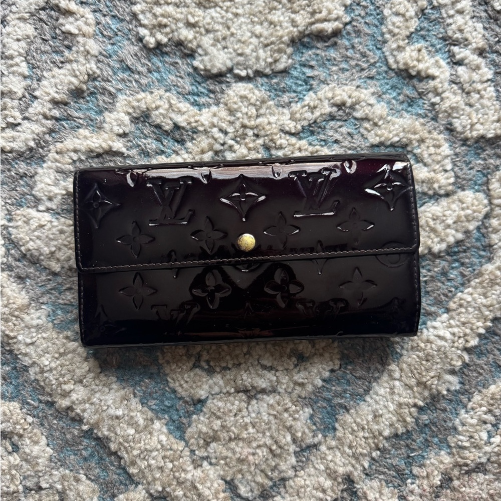 Louis Vuitton Glossy Black Monogram Wallet